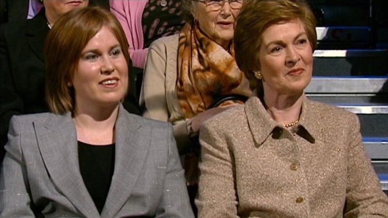 Florence Noonan (R) seen here sitting next to her daughter Deirdre (L)