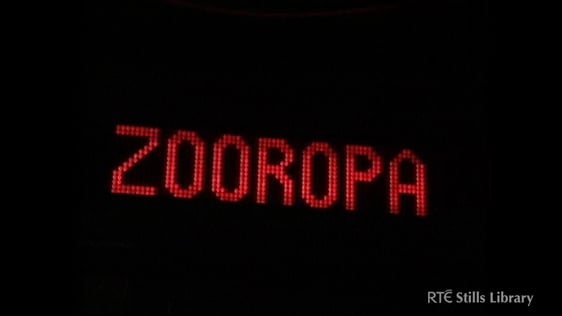 Screen for U2's Zooropa concert in Dublin
© RTÉ Stills Library 3036/043