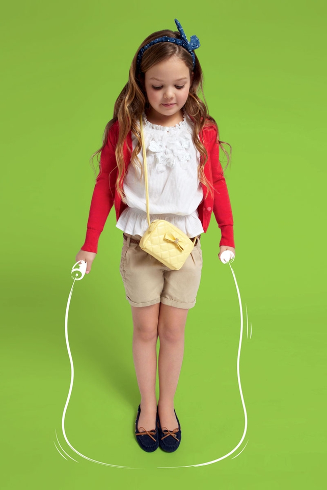 7G shirred gypsy top €7 Basic button cardi €8 7G tailored shorts €9 OG leather moccasin €12