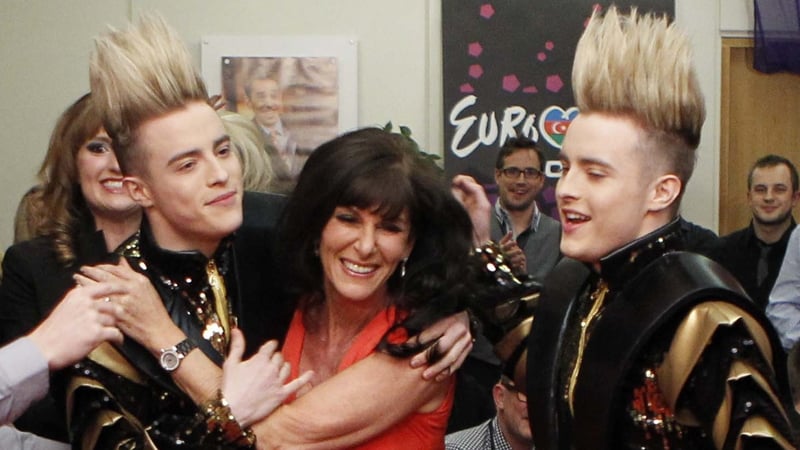 OMG! Mentor Linda Martin celebrates win with Jedward