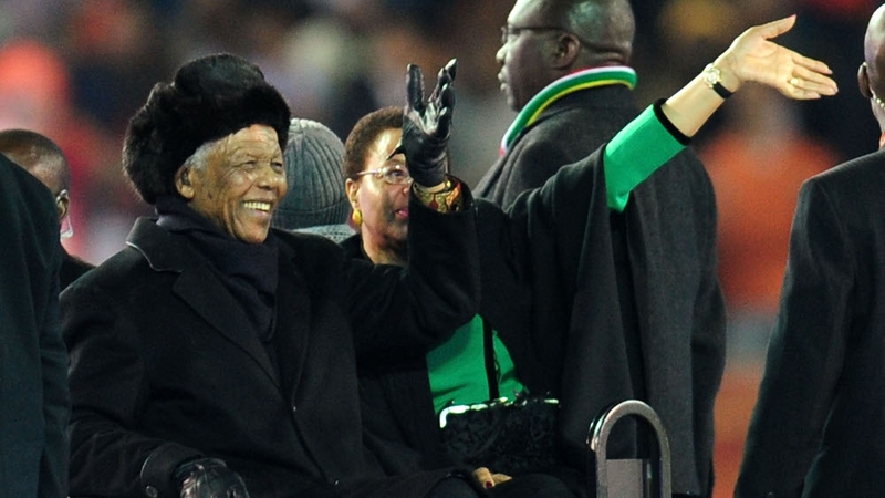 Nelson Mandela's last public appearance was at the World Cup in South Africa in 2010