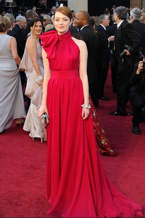 Emma Stone: This look is Emma all over. Youthful, girly and couture all in one. Wearing a pink Giambattista Valli couture gown, Emma looks every bit the A-lister that she has now become. Giambattista can do no wrong in my book