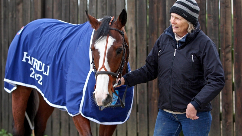 Jessica Harrington with Citizenship, who will bid for a €100,000 bonus at Cheltenham