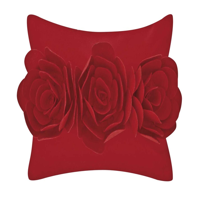 Red flower cushion, €18, Next