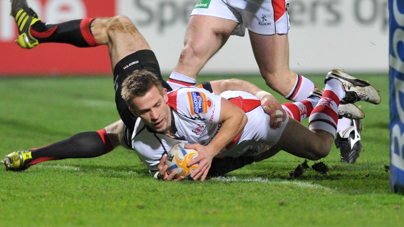 Paul Marshall crosses the whitewash for Ulster