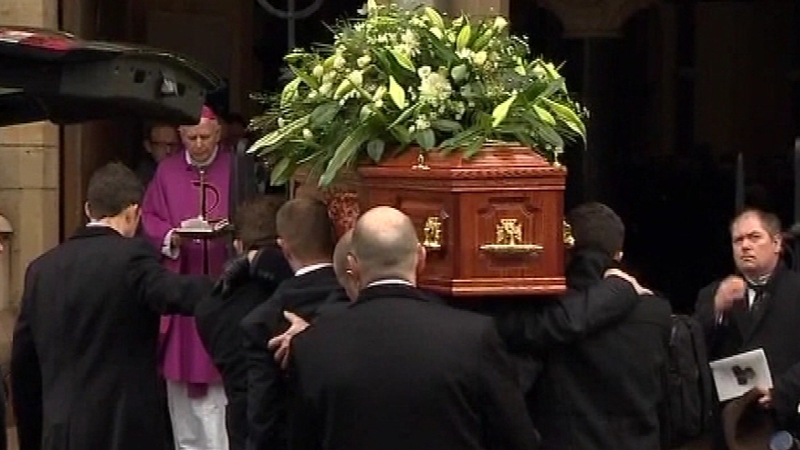 Frank Carson described by Bishop Daly as a politician of laughter