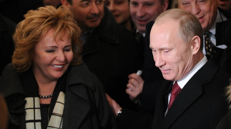 Vladimir and Lyudmila Putin at a polling station in Moscow this morning