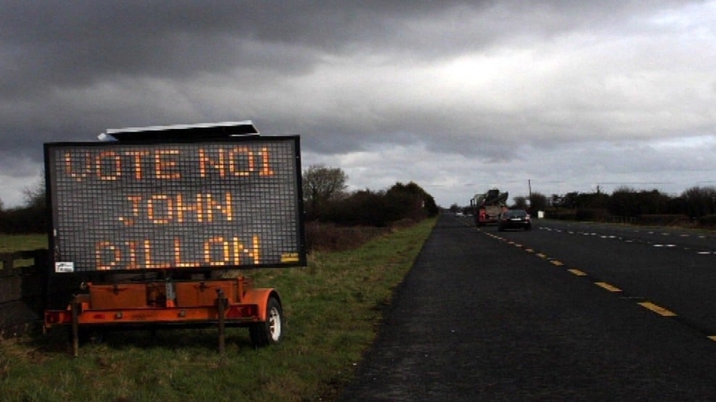 Electronic signs were used during the election campaign
