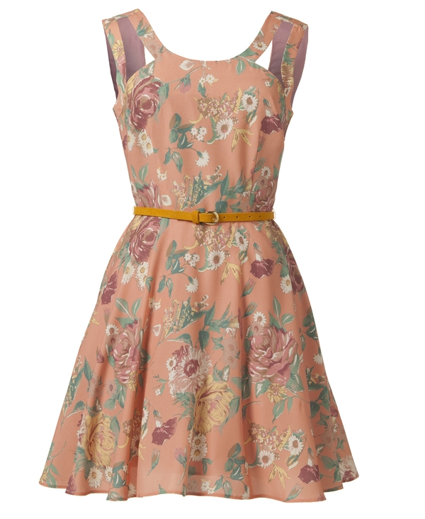 Floral Print Cut Out Prom Dress €19 Penneys
