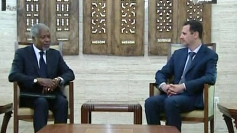 Kofi Annan held talks with Syrian President Bashar al-Assad