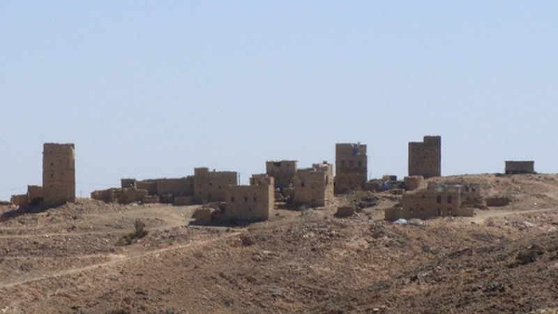 The area in Bayda where 25 people are thought to have been killed in an airstrike