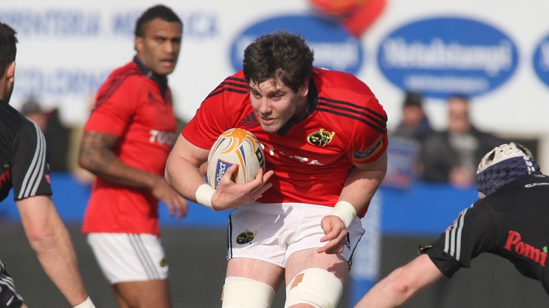 Dave Callaghan makes hard yards for Munster