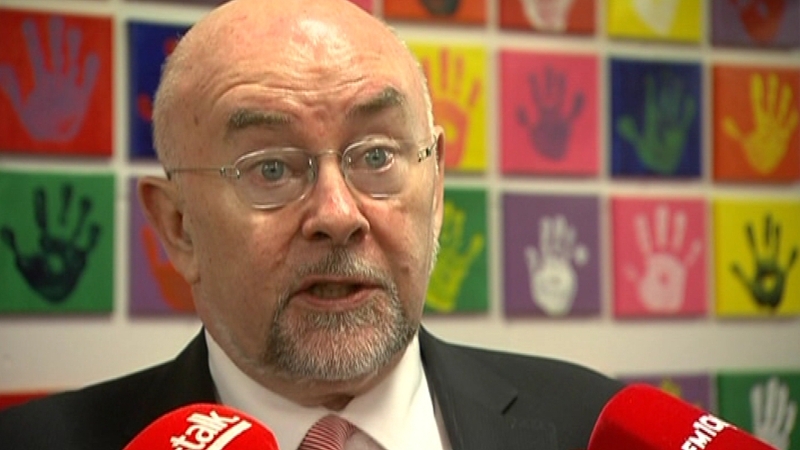 Ruairi Quinn denied that Labour had an "aggressive secularist agenda"