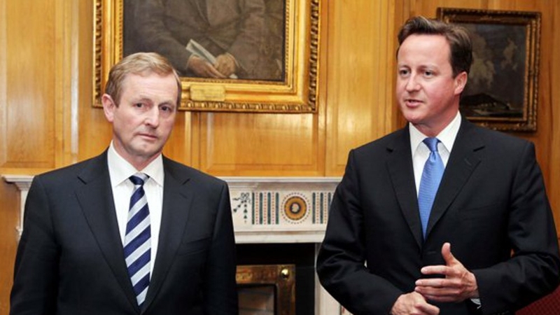Enda Kenny and David Cameron