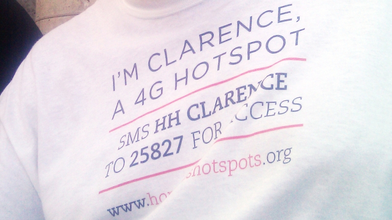 13 homeless men were given gadgets to carry around that provided free mobile 4G Wi-Fi service to anyone nearby