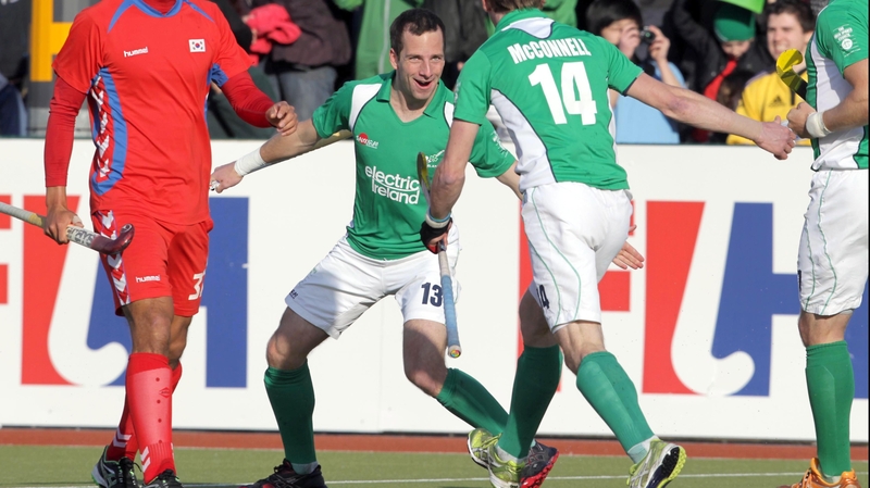 Peter Caruth was on the score sheet for Ireland