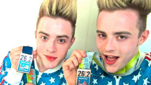 Jedward's Eurovision song Waterline has charted in several EU countries'