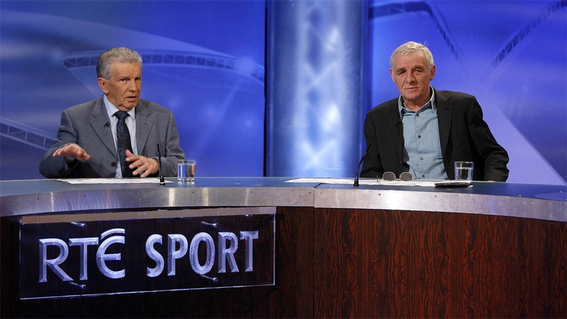 John Giles (L) will leave the RTÉ panel after Euro 2016 in France