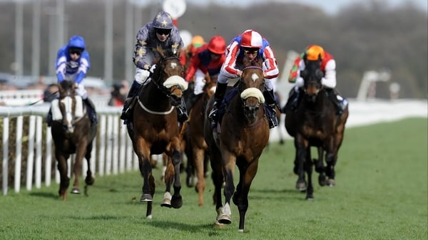 Last year's winner, Sweet Lightning (quartered cap) has been taken out of Saturday's Lincoln