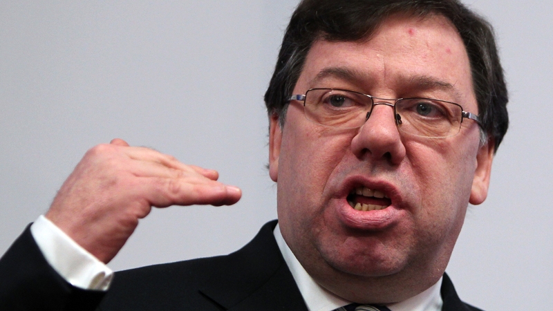 Brian Cowen (pictured in 2011) gave speech to US university which was published today
