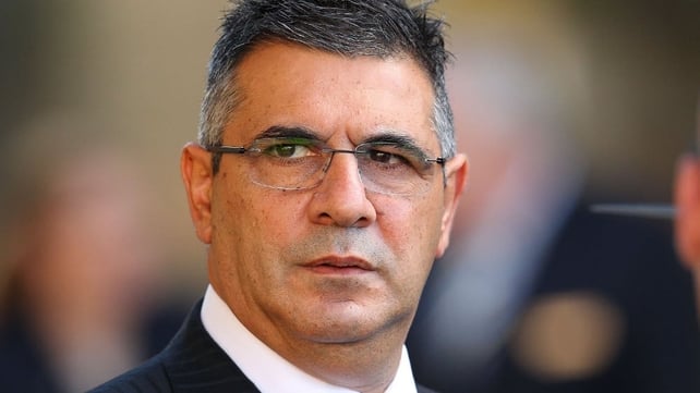 Chief Executive Officer of the Australian Football League Andrew Demetriou arrives to attend the funeral