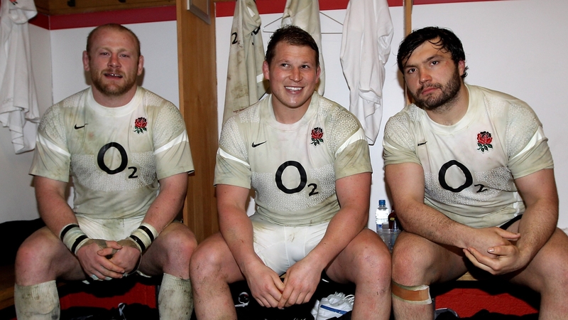 Dylan Hartley (centre) is at risk of missing England's tour of South Africa