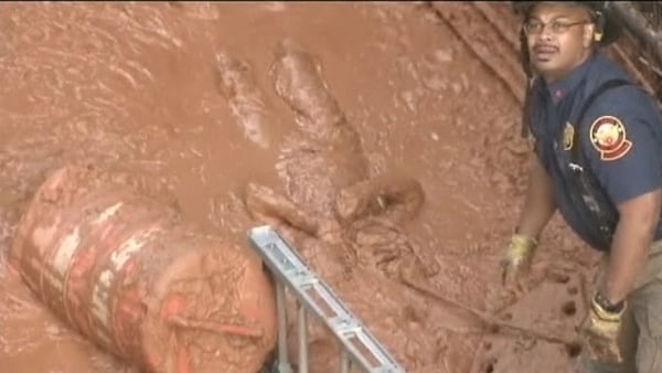 Atlanta rescue for man stuck in mud