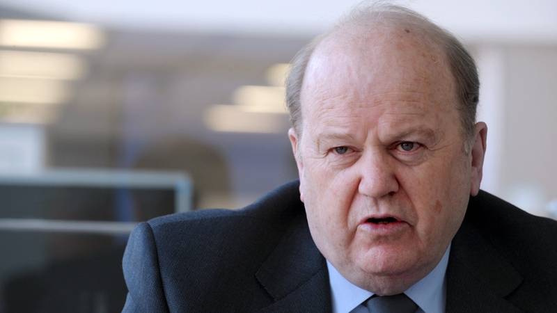 Michael Noonan is pushing the case for the Government's plan in Europe this week
