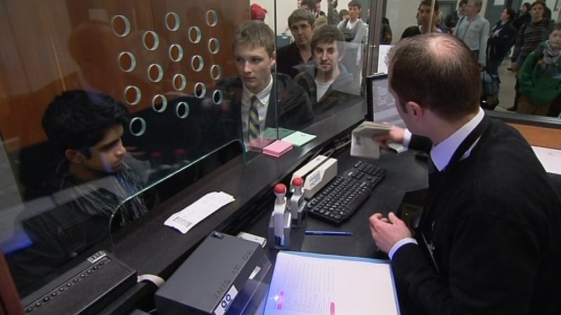 Department of Justice staff have begun checking passports at Dublin Airport