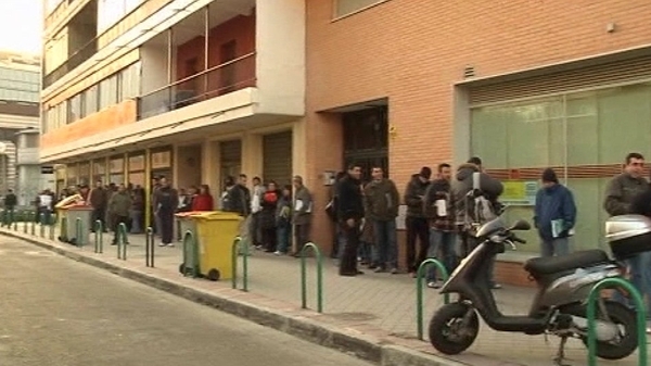 Pressure on financial system in Spain