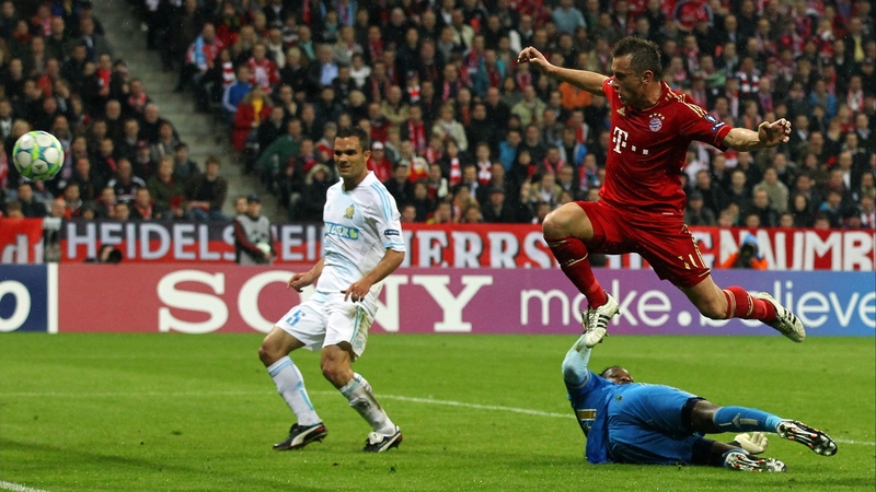 Croatia striker Ivica Olic scores his second goal of the night against Marseille