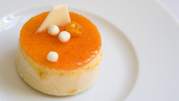 Orange and Almond Cake with Orange-Lime curd