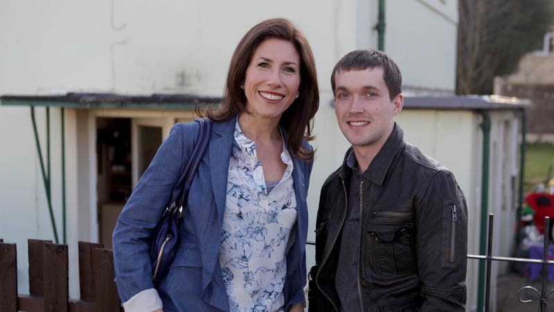 Gaynor Faye with newcomer Jamie Shelton