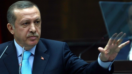 Turkish Prime Minister Recep Tayyip Erdogan has said Turkey might set up a buffer zone