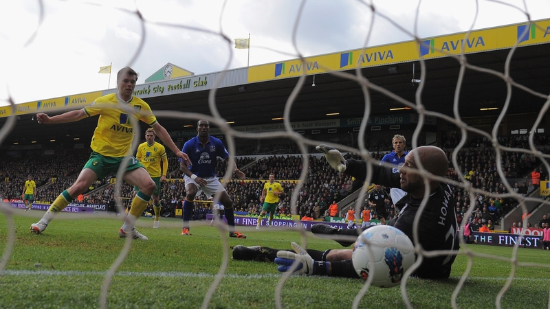 Jonny Hewson fired home Norwich's first-half equaliser