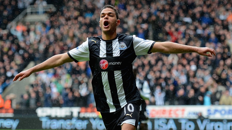 Ben Arfa's celebrates his stunning opener for Newcastle