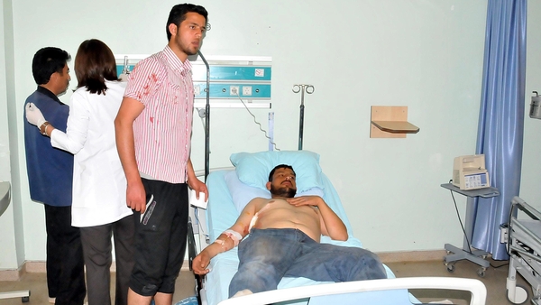 Several people were shot in refugee camps in Turkey yesterday