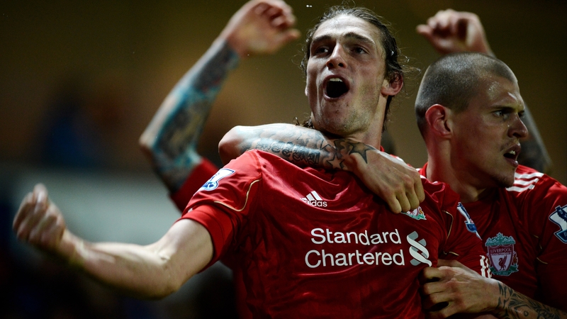 Andy Carroll celebrates his injury-time winner