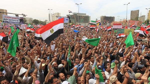 The Muslim Brotherhood called the protest after Suleiman announced his candidacy last week