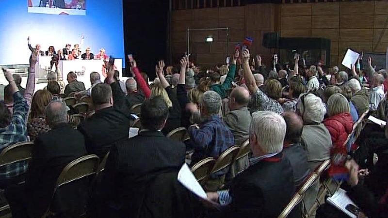 Labour delegates debated justice and foreign affairs motions