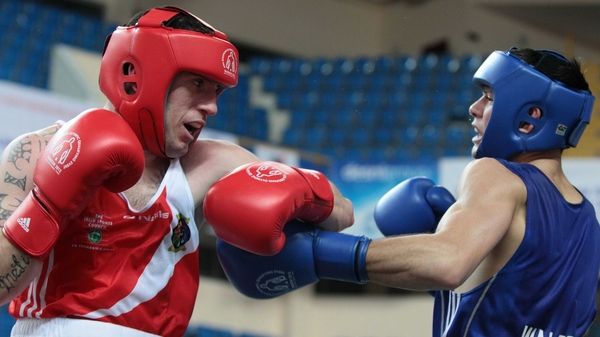 David Oliver Joyce unleashed a barrage of potent blows during the second round of his clash against Joe Cordina