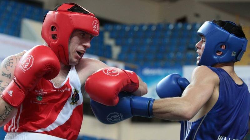 David Oliver Joyce unleashed a barrage of potent blows during the second round of his clash against Joe Cordina