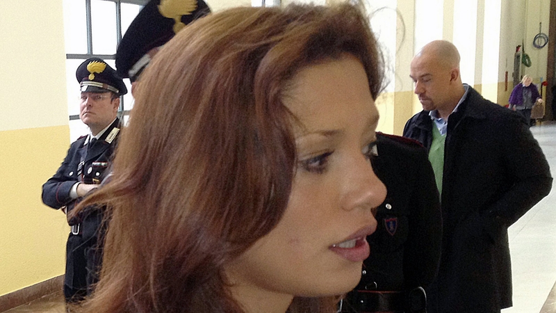 Model Imane Fadil arrives at court today