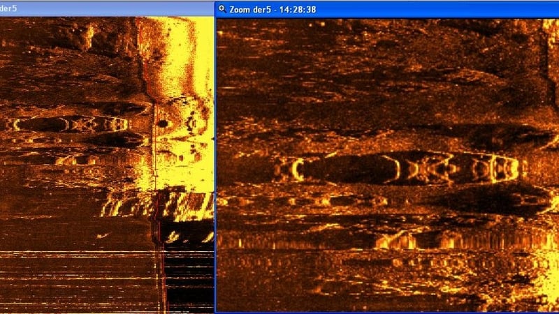 Sonar scan reveals submarine-shaped object (Pic: Mallow Search & Rescue)