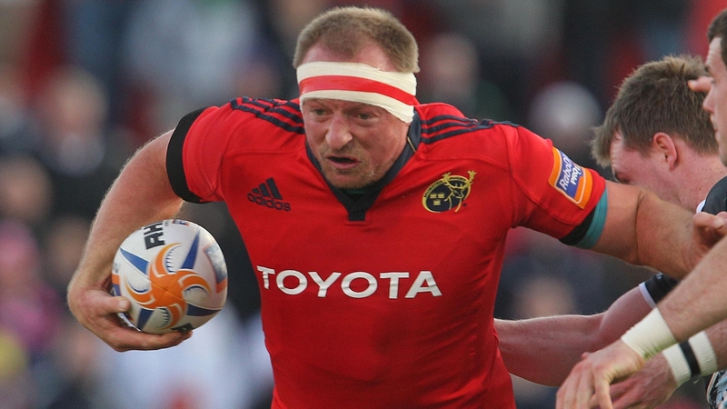 Mick O'Driscoll in action for Munster during last week's victory over the Glasgow Warriors