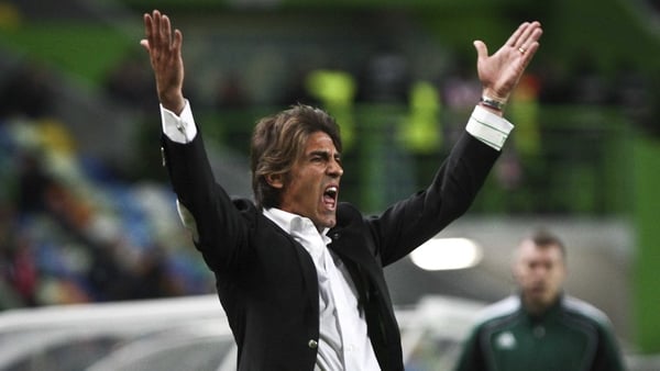 Sporting coach Ricardo Sa Pinto was a lot happier by full-time