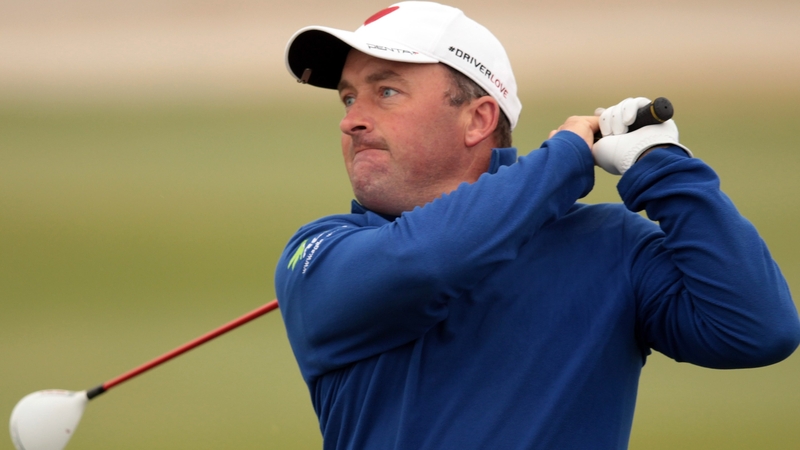 Damien McGrane is five shots off the lead on six under