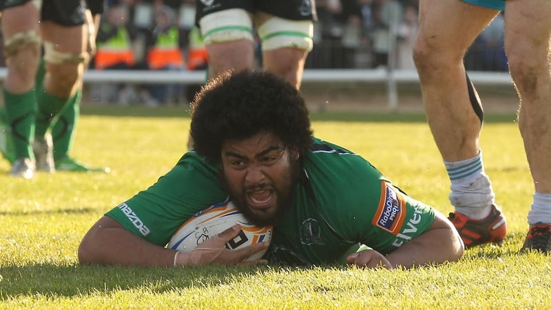 Rodney Ah You scored Connacht's only try at the Sportsground