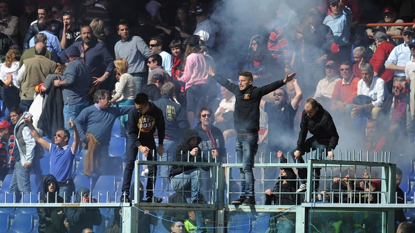 Genoa fans demanded their clubs players remove their jerseys
