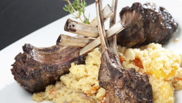 Moroccan Spiced Rack of Lamb with Couscous